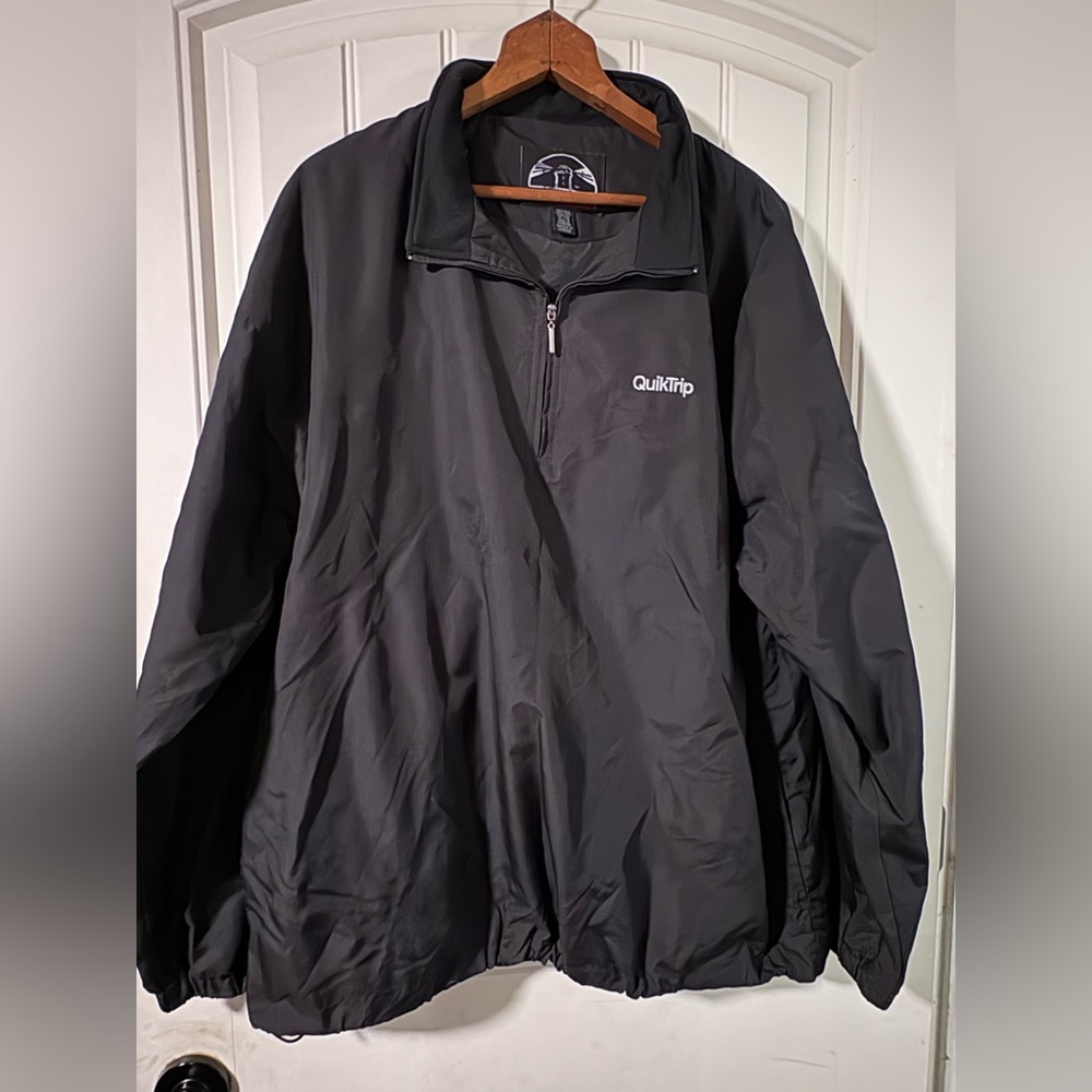 Stormtech Performance QuikTrip 1/4 Zip Black Uniform Windbreaker Jacket